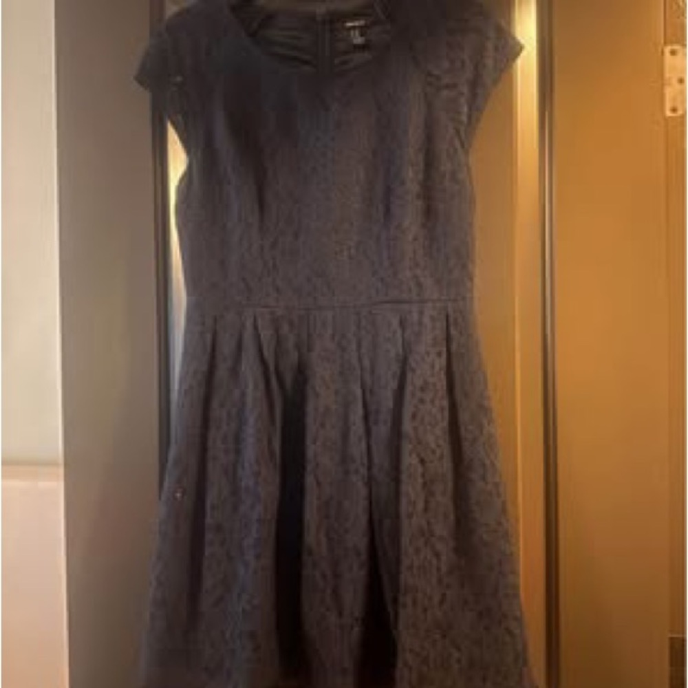 Forever 21 Navy Lace Fit and Flare Mini Dress